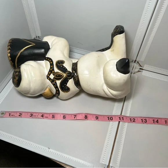 Vintage 10" Arab Prince Blackamoor Aladdin Ceramic Figural Figurine Planter Vase - Picture 7 of 8